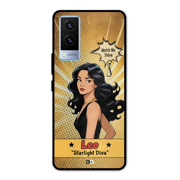 Diva Leo Metal Back Case for Vivo V21e 5G