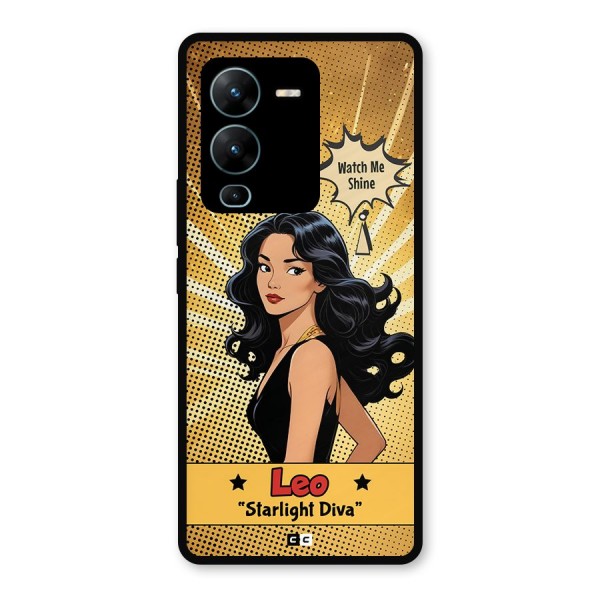 Diva Leo Metal Back Case for Vivo V25 Pro