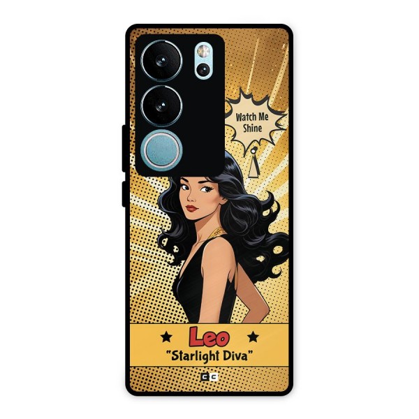 Diva Leo Metal Back Case for Vivo V29 Pro