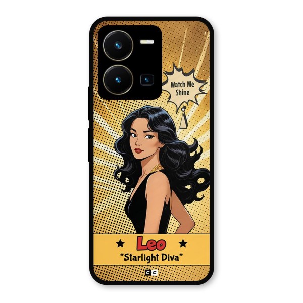 Diva Leo Metal Back Case for Vivo Y35