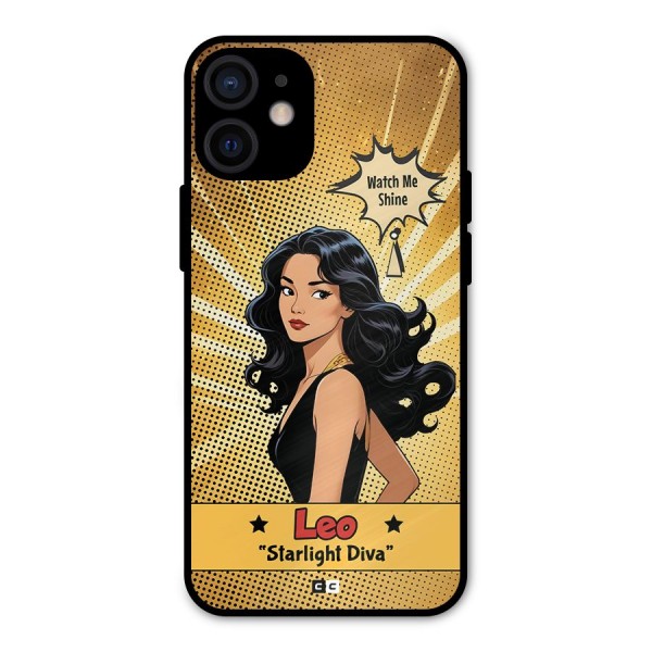 Diva Leo Metal Back Case for iPhone 12 Mini