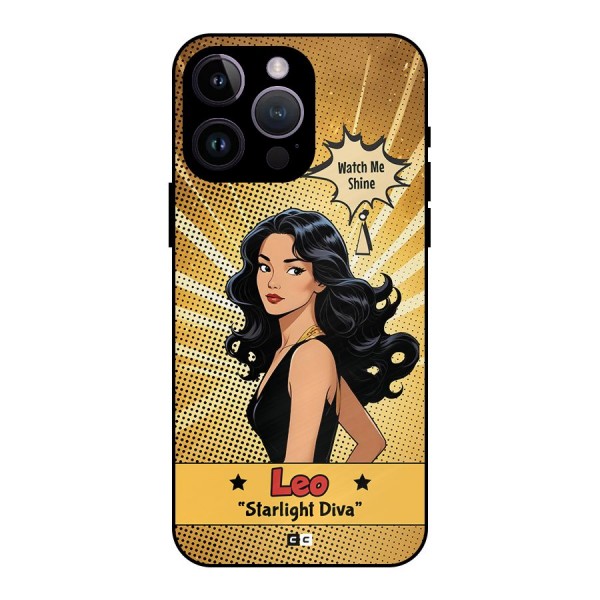 Diva Leo Metal Back Case for iPhone 14 Pro Max