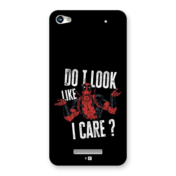 Do I Care Back Case for Canvas Hue 2 A316