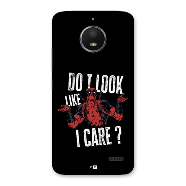 Do I Care Back Case for Moto E4