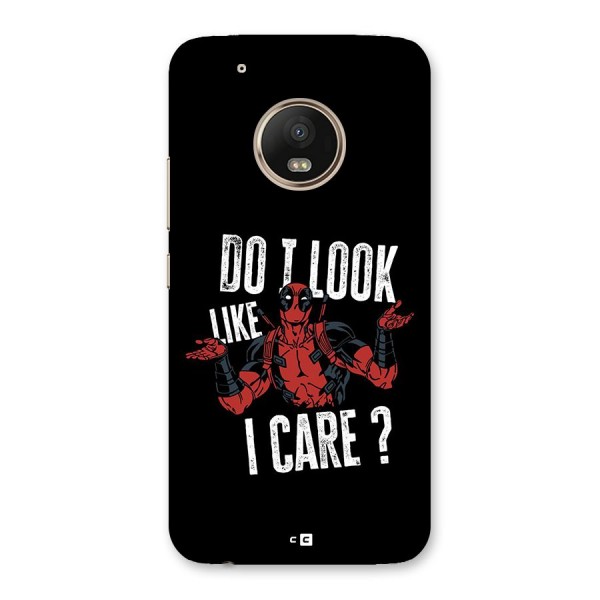 Do I Care Back Case for Moto G5 Plus