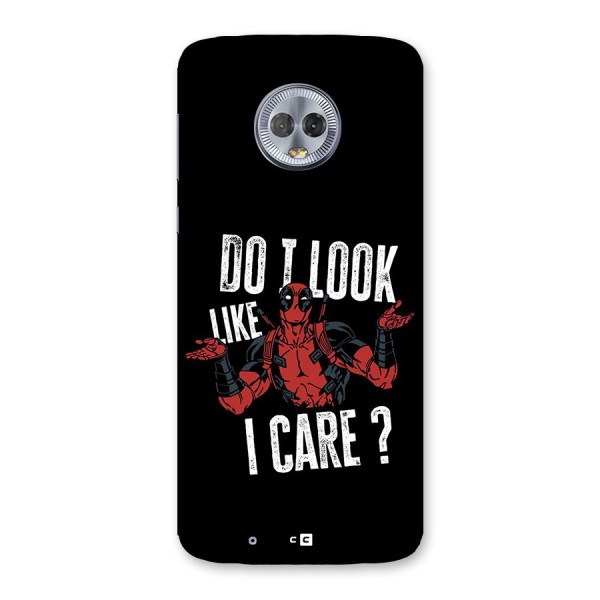 Do I Care Back Case for Moto G6