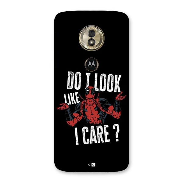 Do I Care Back Case for Moto G6 Play