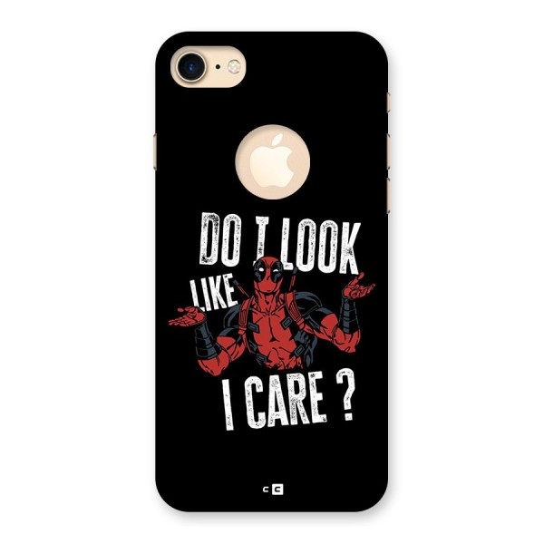 Do I Care Back Case for iPhone 8 Logo Cut