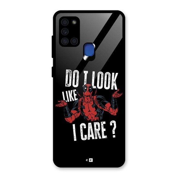 Do I Care Glass Back Case for Galaxy A21s