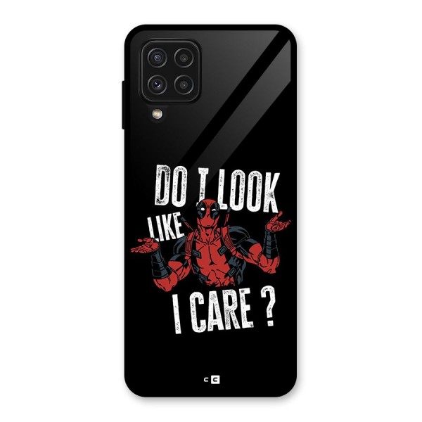 Do I Care Glass Back Case for Galaxy A22 4G