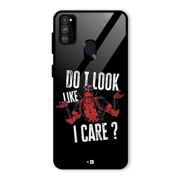 Do I Care Glass Back Case for Galaxy M21