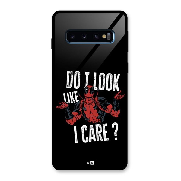 Do I Care Glass Back Case for Galaxy S10