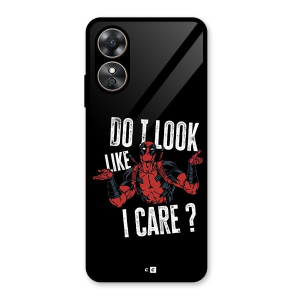 Do I Care Glass Back Case for Oppo A17