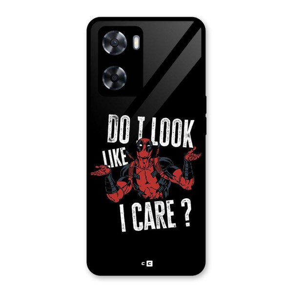 Do I Care Glass Back Case for Oppo A57 2022