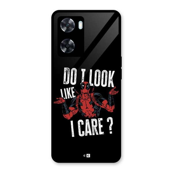 Do I Care Glass Back Case for Oppo A77