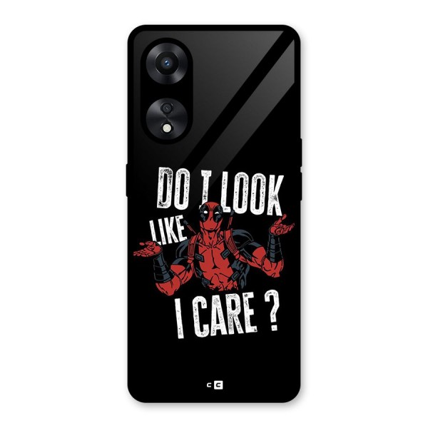 Do I Care Glass Back Case for Oppo A78