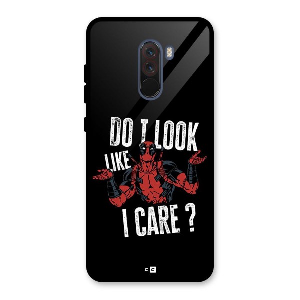 Do I Care Glass Back Case for Poco F1