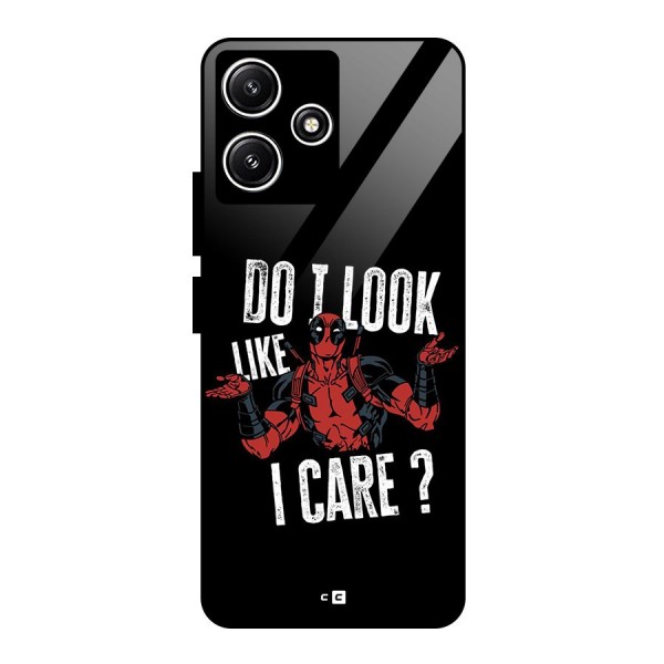 Do I Care Glass Back Case for Poco M6 Pro