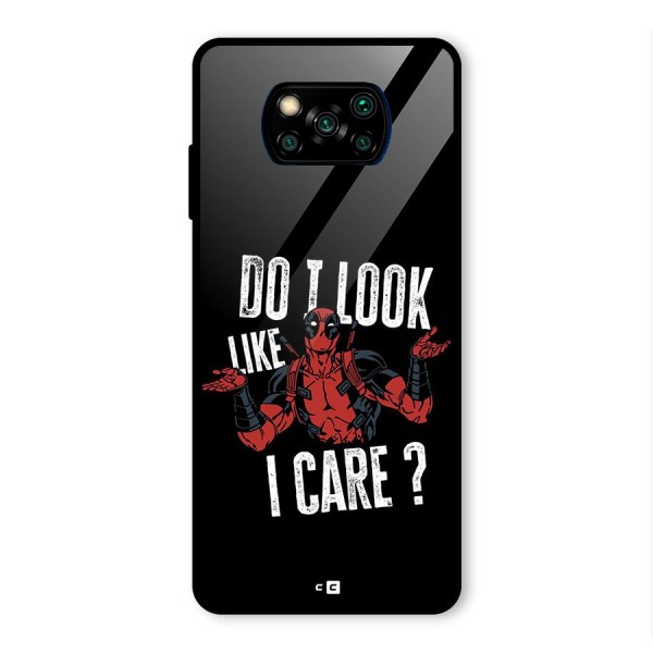 Do I Care Glass Back Case for Poco X3 Pro