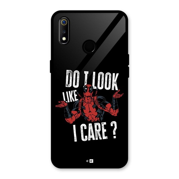 Do I Care Glass Back Case for Realme 3i