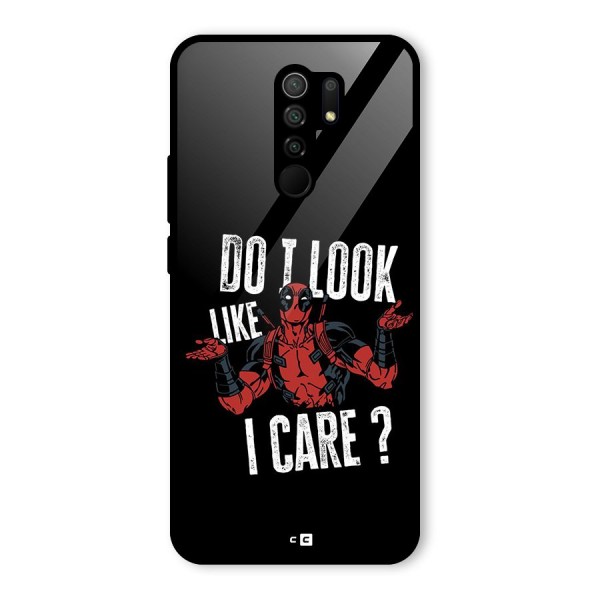 Do I Care Glass Back Case for Redmi 9 Prime