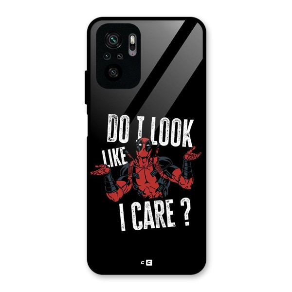 Do I Care Glass Back Case for Redmi Note 10