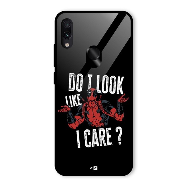 Do I Care Glass Back Case for Redmi Note 7