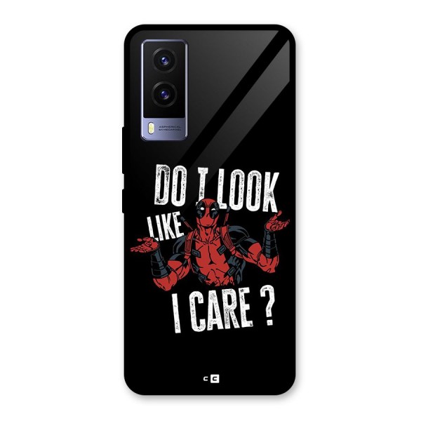 Do I Care Glass Back Case for Vivo V21e 5G