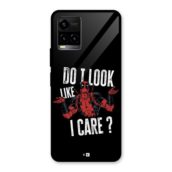 Do I Care Glass Back Case for Vivo Y21A