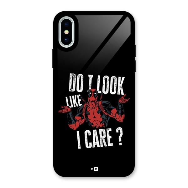 Do I Care Glass Back Case for iPhone X