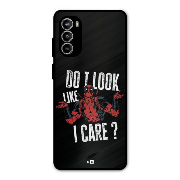 Do I Care Metal Back Case for Moto G52