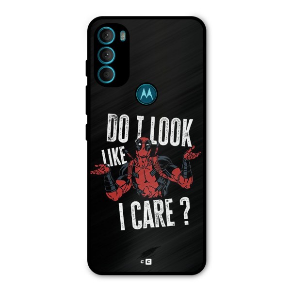 Do I Care Metal Back Case for Moto G71 5G