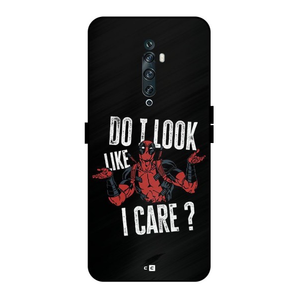 Do I Care Metal Back Case for Oppo Reno2 F