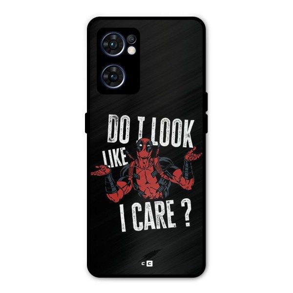 Do I Care Metal Back Case for Oppo Reno7 5G