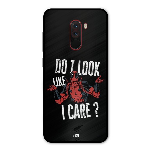 Do I Care Metal Back Case for Poco F1