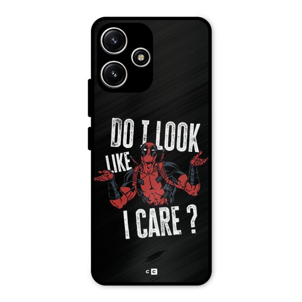 Do I Care Metal Back Case for Poco M6 Pro