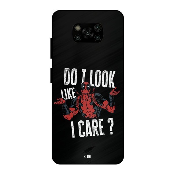 Do I Care Metal Back Case for Poco X3