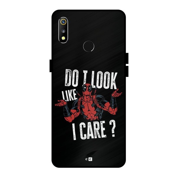 Do I Care Metal Back Case for Realme 3