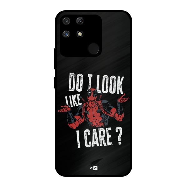 Do I Care Metal Back Case for Realme Narzo 50A