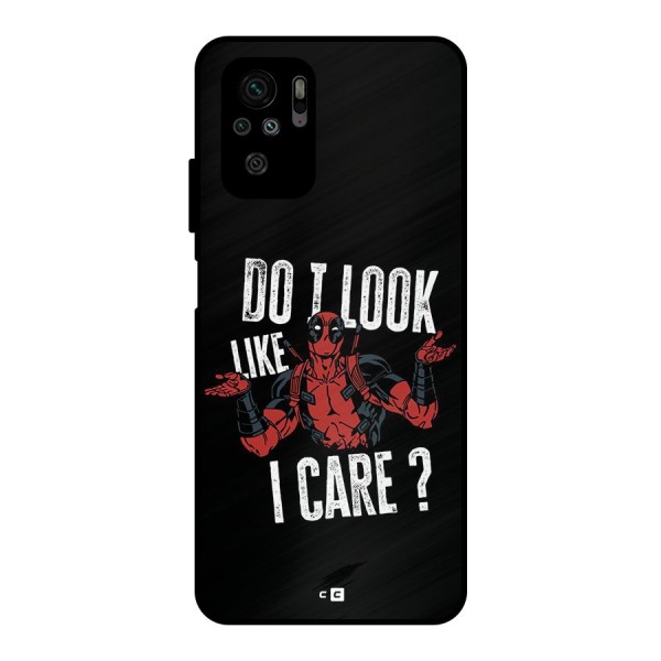 Do I Care Metal Back Case for Redmi Note 10