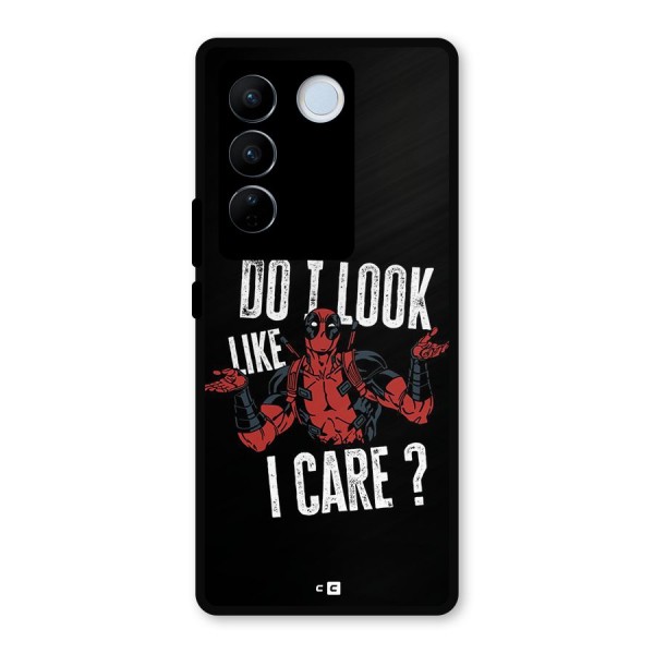 Do I Care Metal Back Case for Vivo V27 Pro