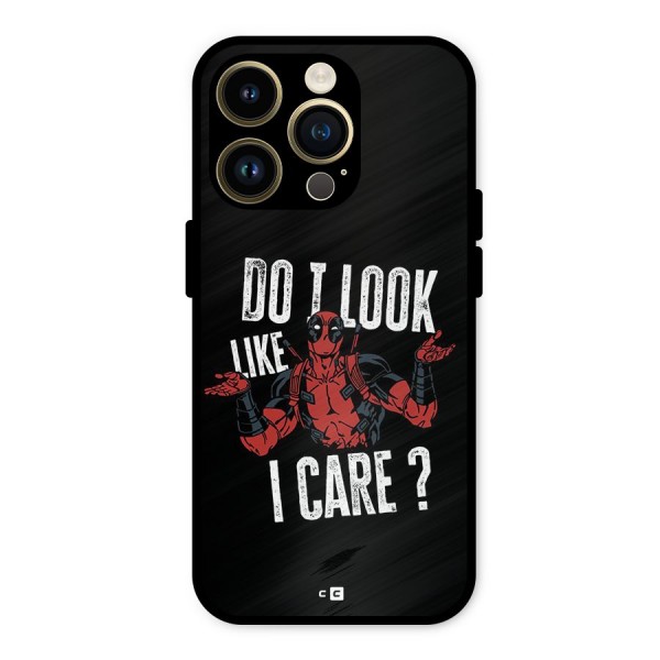 Do I Care Metal Back Case for iPhone 14 Pro