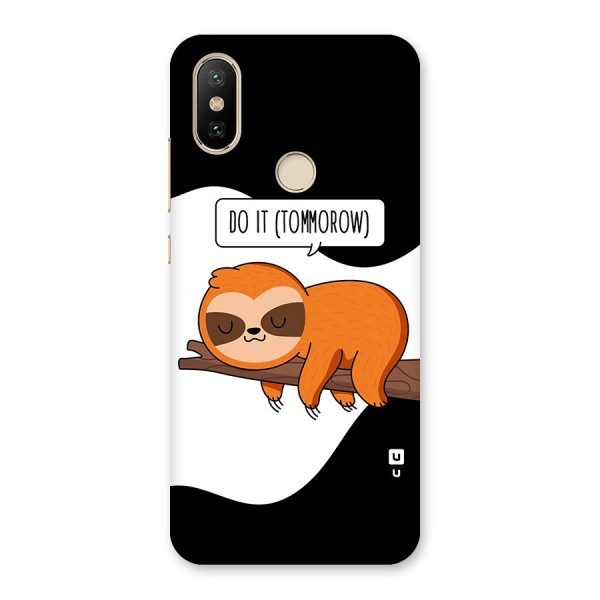 Do It Tommorow Back Case for Mi A2