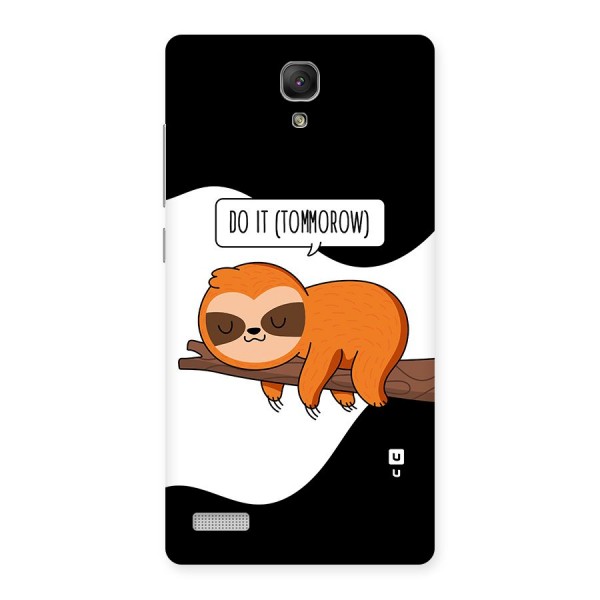 Do It Tommorow Back Case for Redmi Note