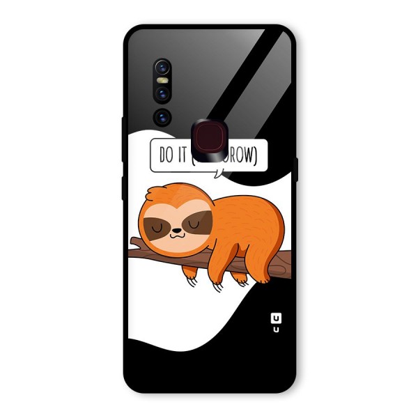 Do It Tommorow Glass Back Case for Vivo V15