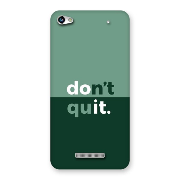 Do Not Quit Back Case for Canvas Hue 2 A316