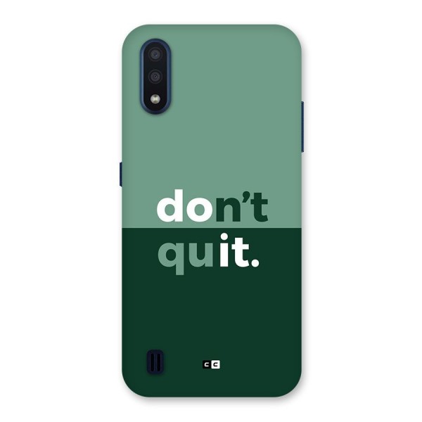 Do Not Quit Back Case for Galaxy M01