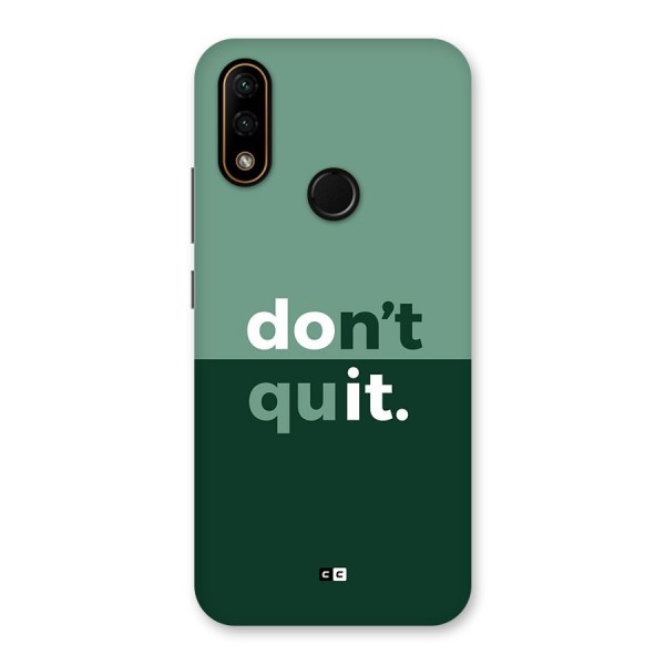 Do Not Quit Back Case for Lenovo A6 Note