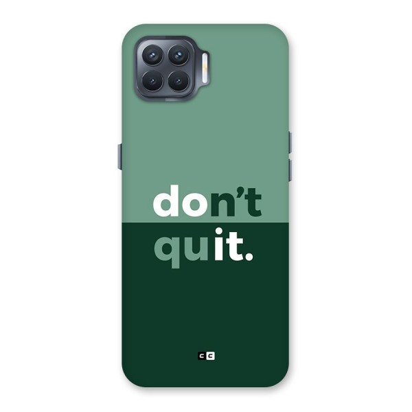 Do Not Quit Back Case for Oppo F17 Pro