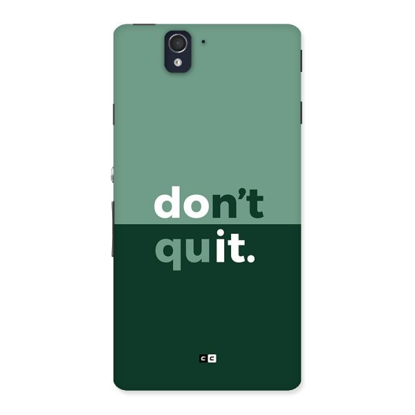 Do Not Quit Back Case for Xperia Z